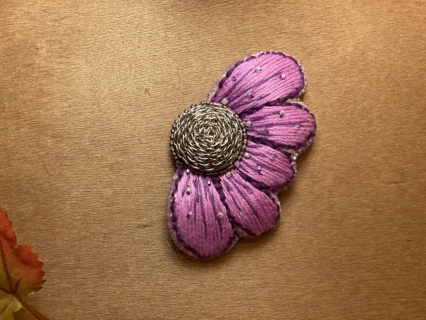 Flower Pin Hand Crafted