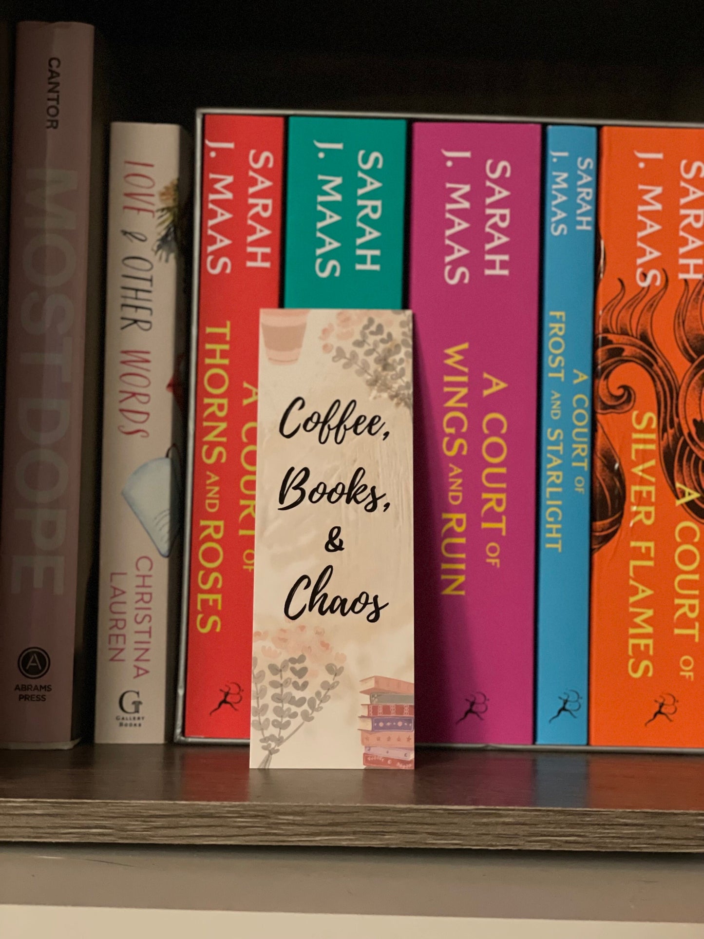 Coffee, Books, & Chaos Bookmark