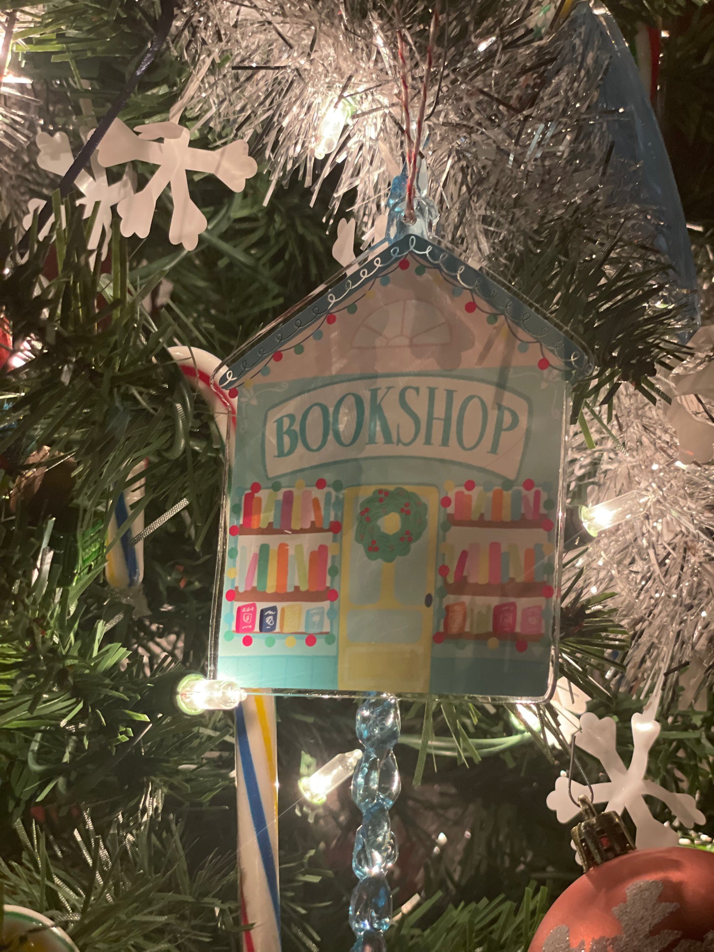 Bookshop Christmas Ornament