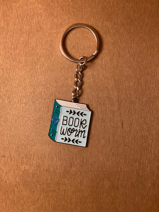 Book Worm Keychain