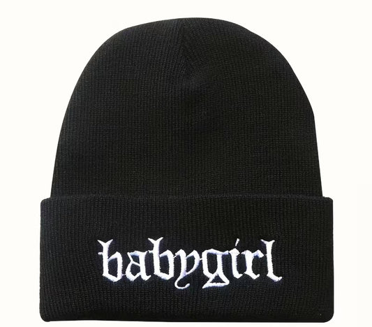 Baby Girl Embroidery Beanie