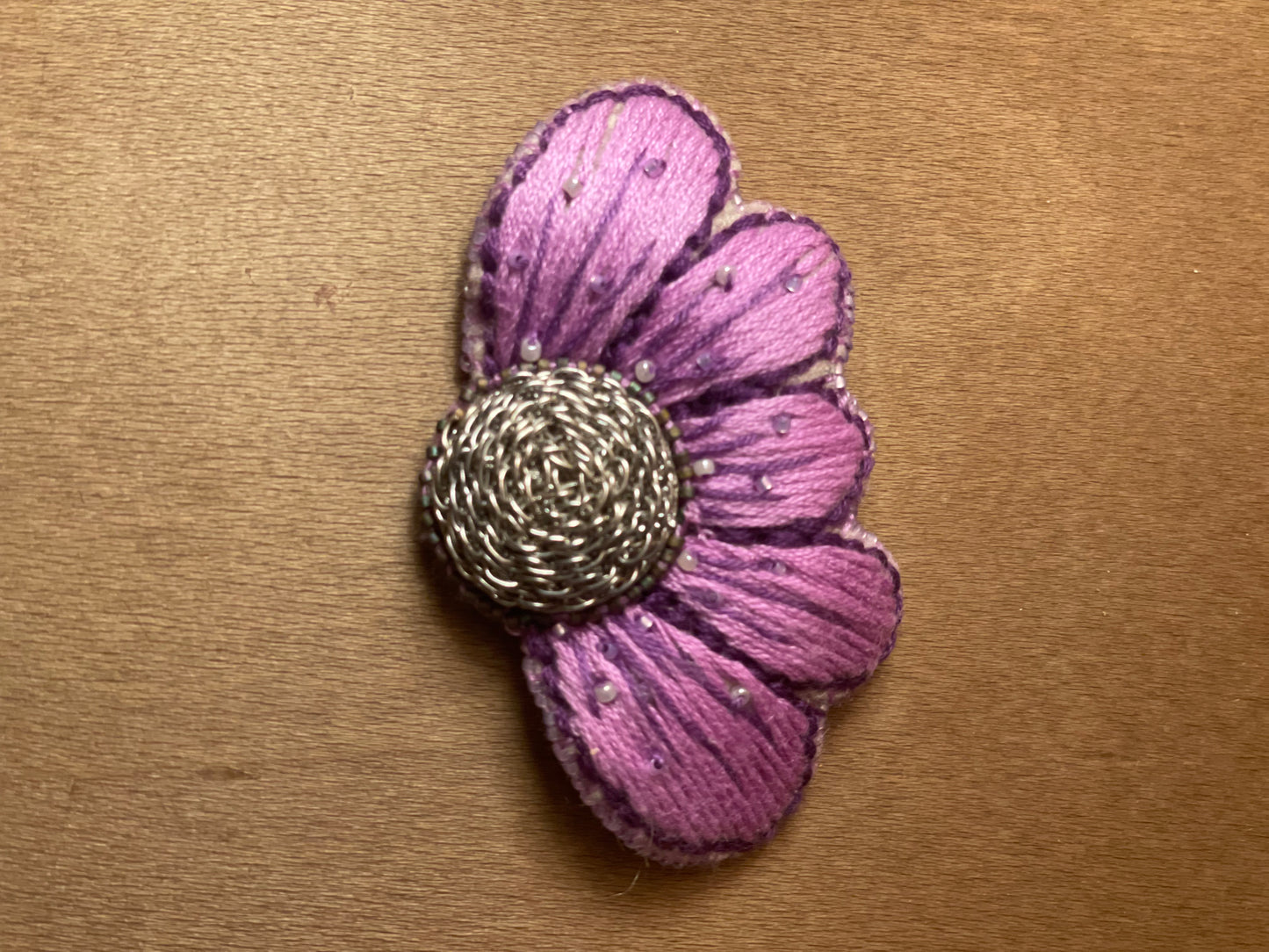 Flower Pin Hand Crafted