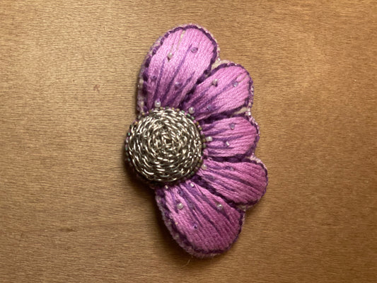 Flower Pin Hand Crafted