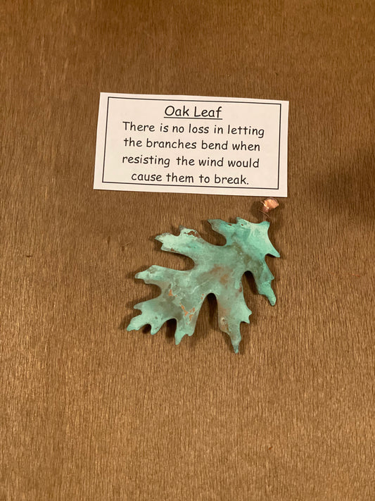 Oak Leaf Pin Hand Crafted